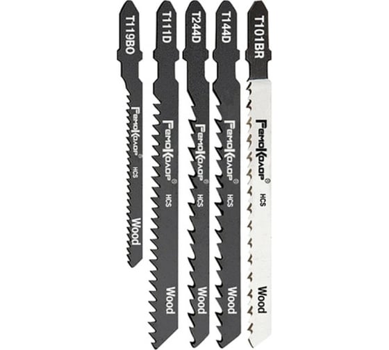 Изображение товара Набор полотен по дереву 5 шт для электролобзика РемоКолор 81-2-550