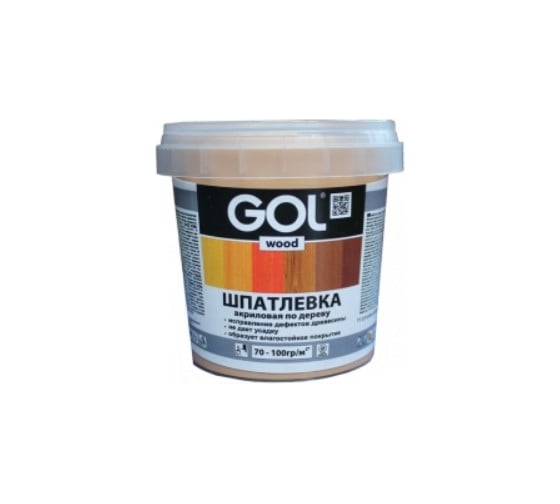 Изображение товара Шпатлевка акриловая по дереву МАСТЕР GOL Wd.250.12 (0.62 кг; черное дерево) Palizh 11605769