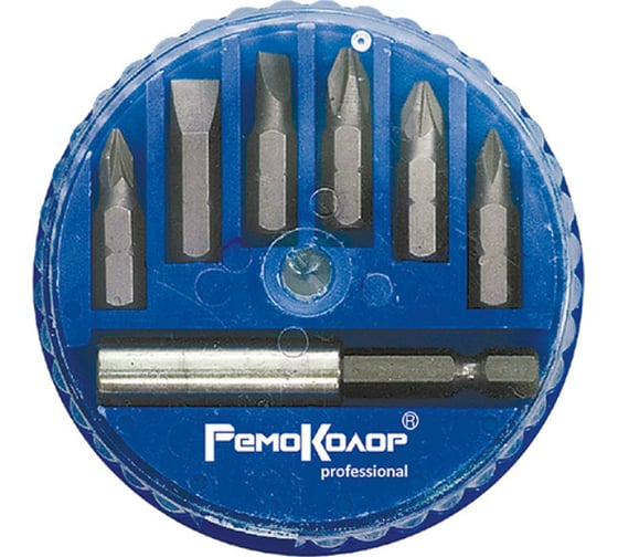 Изображение товара Набор бит с магнитным адаптером 7 предметов РемоКолор 33-2-700