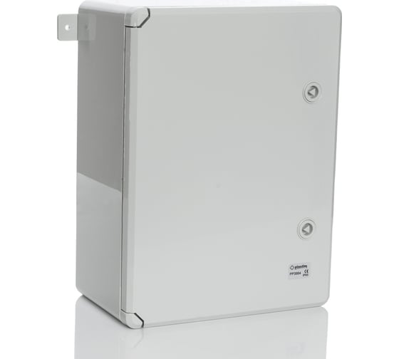 Изображение товара Пластиковый влагозащищенный щит Plastim с монтажной панелью, IP65 непрозрачная дверца PP3004