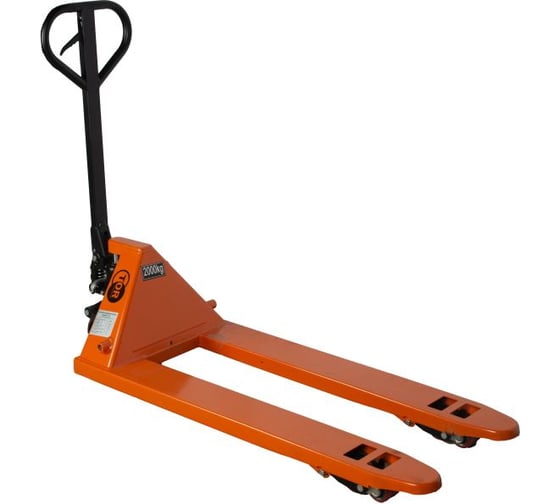 Изображение товара Тележка гидравлическая TOR 2000 кг 1150 мм JC (резиновые колеса + резиновые ролики) 1041040