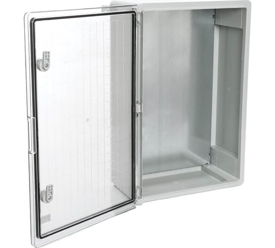 Изображение товара Пластиковый влагозащищенный щит Plastim с монтажной панелью, IP65 прозрачная дверца PP3018