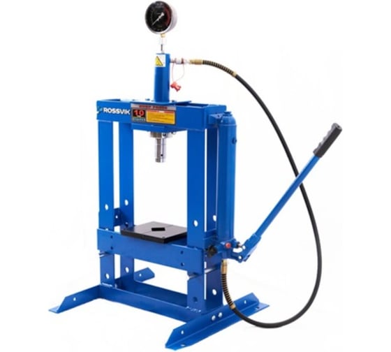 Изображение товара Пресс гидравлический ROSSVIK 10 тонн, настольный, цвет синий RAL 5005 HJ0802.5005