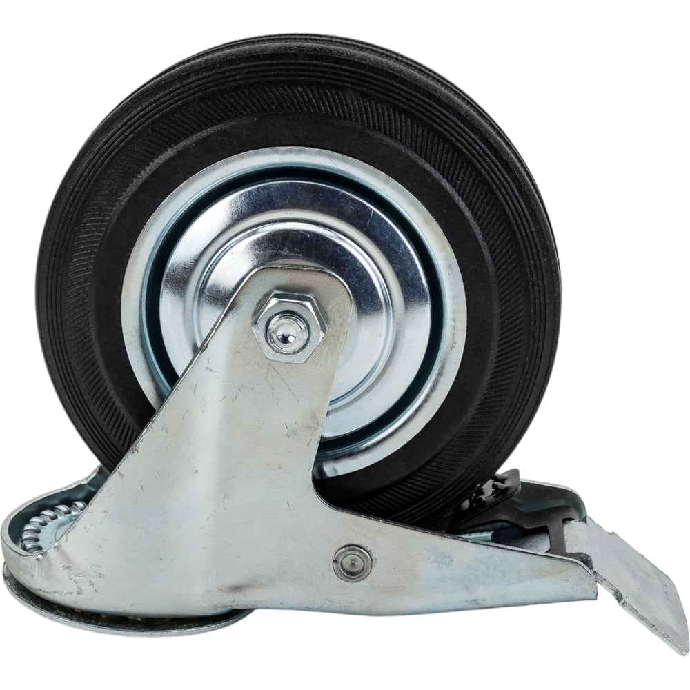 Промышленное поворотное колесо MFK-TORG боек для киянки черная резина диаметр отверстия 23 и 27 мм 280 г