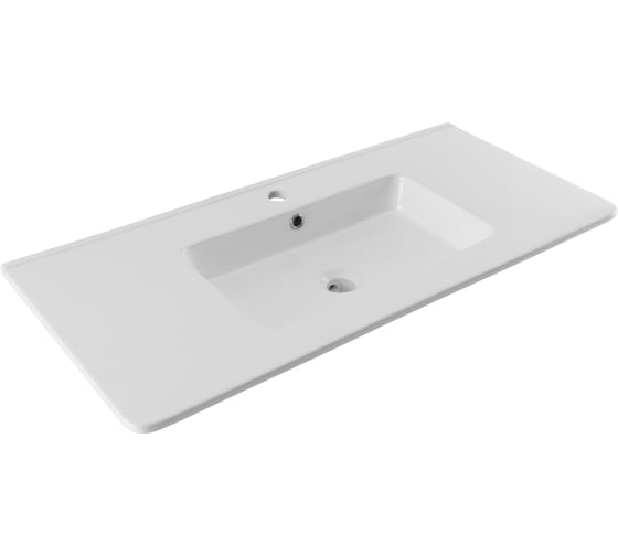 Изображение товара Раковина керамическая накладная ALLEN BRAU 4.61002.20 PARIS с переливом 1010x460 мм белый (334592) 00334592