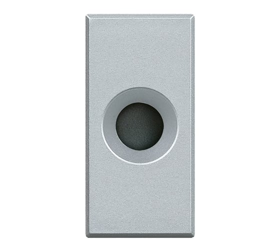 Изображение товара Заглушка Bticino Axolute с выходным отверстием 9 мм, алюминий HC4953