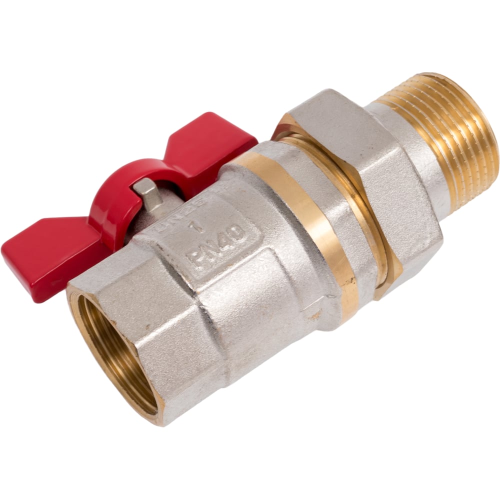 Изображение товара Кран шаровой Doron 1 дюйм с бабочкой и американкой