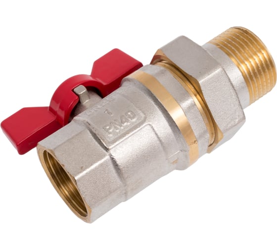 Изображение товара Кран шаровой Doron 1" В-Н бабочка с американкой (5/40) 003630