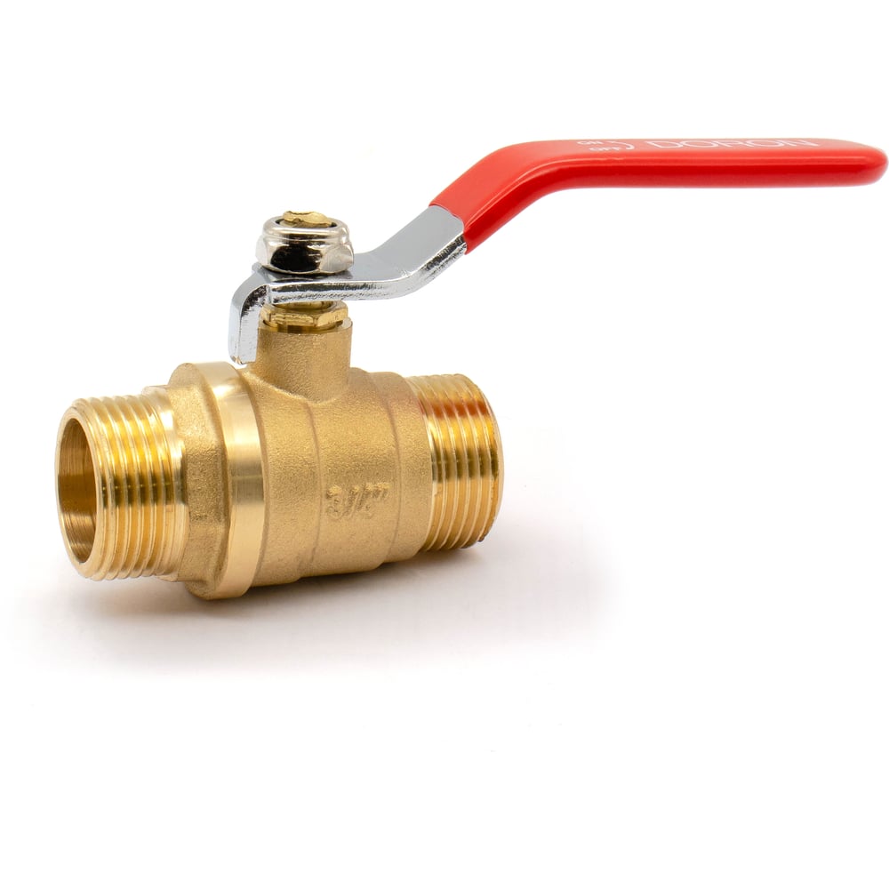 Изображение товара Кран шаровой Doron 1/2" Н-Н ручка штуцер-штуцер для водоснабжения