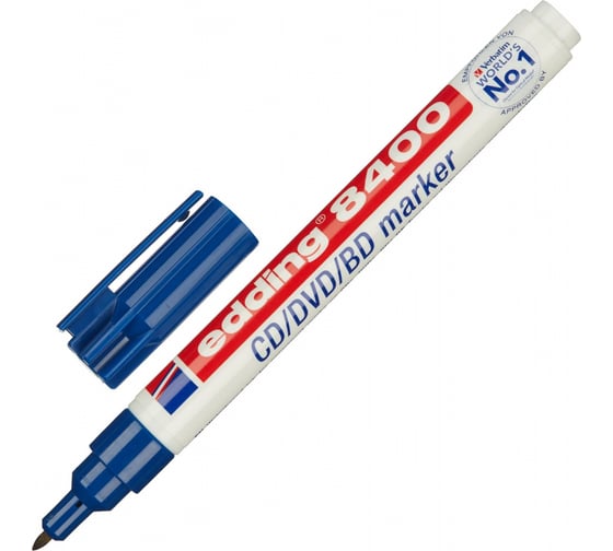 Изображение товара Маркер для CD Edding E-8400/3 синий, 0.5-1 мм 53766