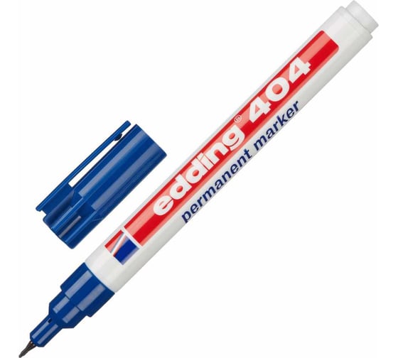 Изображение товара Перманентный маркер Edding E-404/3 синий, 0.75 мм, круглый наконечник 87138