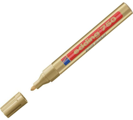 Изображение товара Лаковый маркер EDDING E-750/53 золотой 2-4 мм, металлический корпус 537617