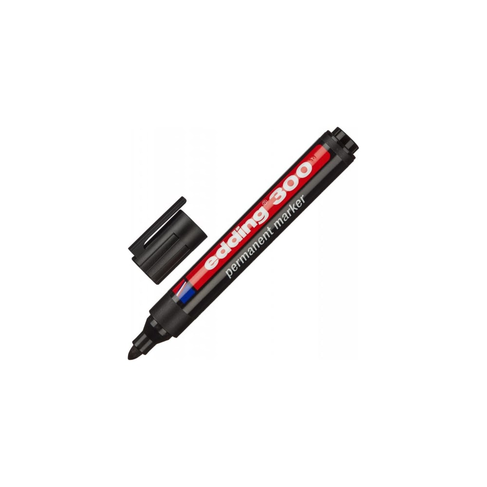 Изображение товара E-300/1 Перманентный маркер черный, 1, 5-3 мм, круглый наконечник