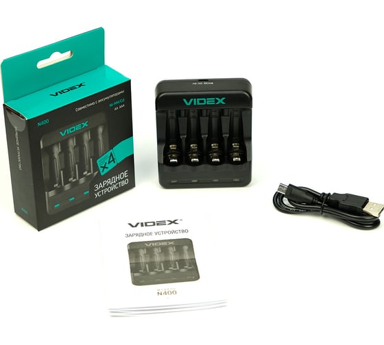 Изображение товара Зарядное устройство Videx VCH-N400 (AA, AAA)
