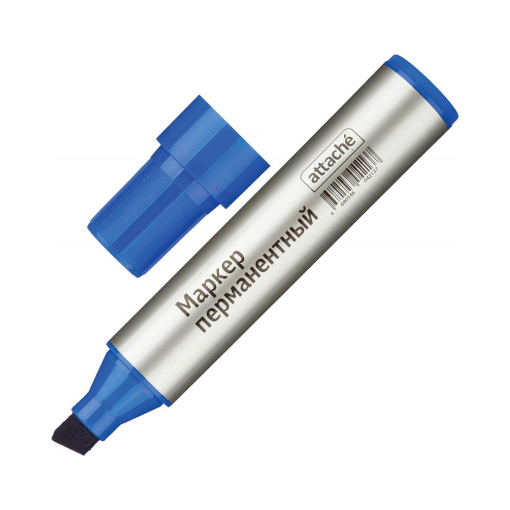 Перманентный маркер Attache маркер crown перманентный синий 3мм cpm 800с