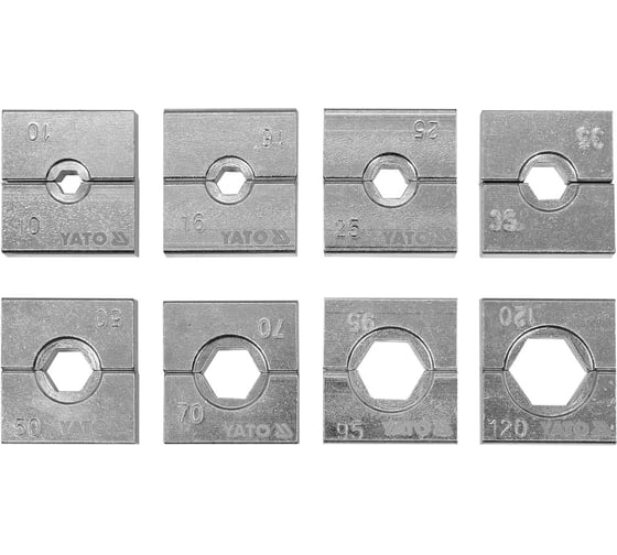 Изображение товара Набор матриц для ручного гидравлического пресса YATO YT-22860 YT-22863