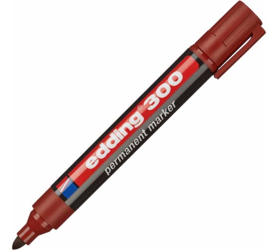 Изображение товара Перманентный маркер Edding E-300/7 коричневый, 1.5-3 мм, круглый наконечник 72634