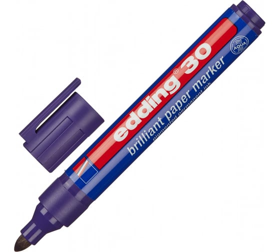 Изображение товара Пигментный маркер Edding E-30/008 фиолетовый, 1.5-3 мм, круглый наконечник 719663