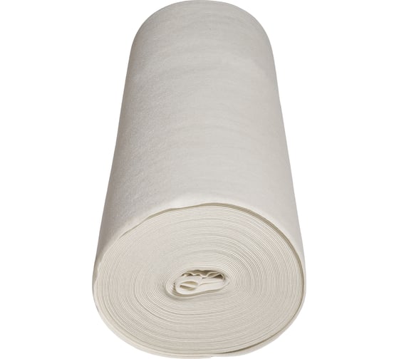 Изображение товара Войлок полушерстяной, 350 г/м2, белый, 40 м, 160 см ГлавБаня ВПШ350Б