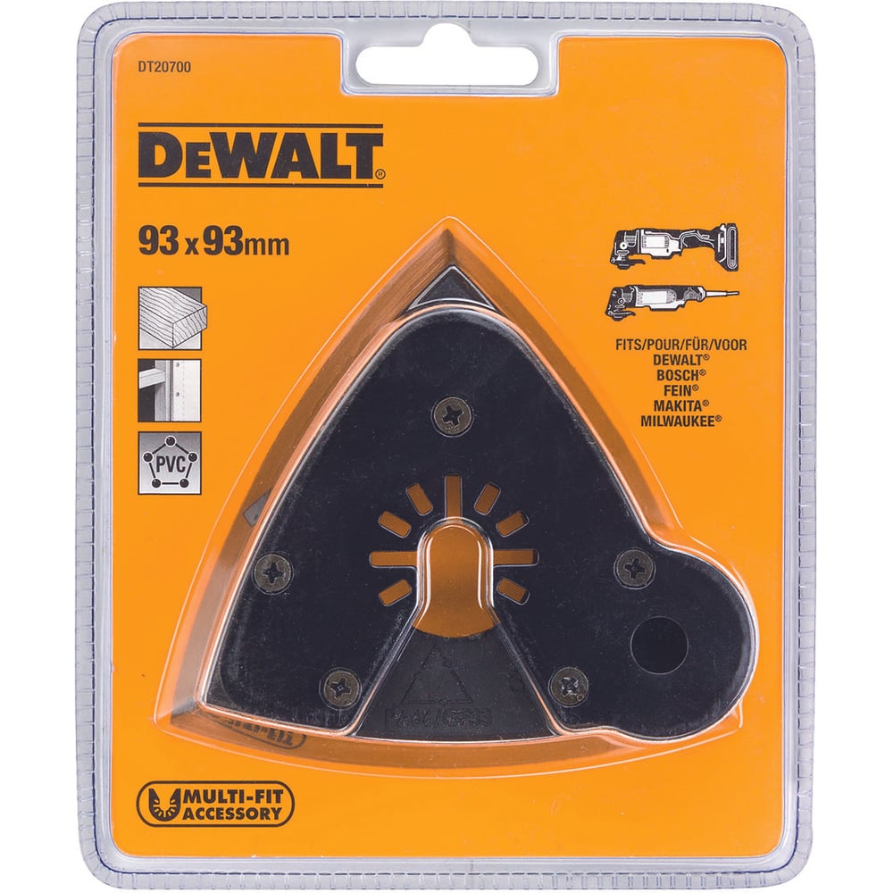 Изображение товара Насадка для мультитул Dewalt DT20700-QZ подошва под шлифлисты