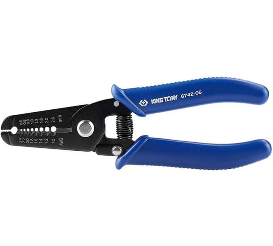 Изображение товара Стриппер для зачистки изоляции и резки проводов KING TONY 160 мм 6742-06