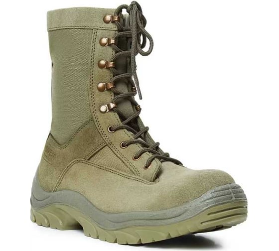 Изображение товара Ботинки с высокими берцами DAVE MARSHALL URSUS "ХОВАРД" натуральная кожа/текстиль, цвет: хаки БОТ5715.22; 43 БОТ5715.22/43