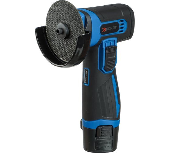 Изображение товара Шлифовальная машина угловая аккумуляторная РОКОТ мини, 12В, 75 мм, 19500 об/мин, 2.0 Ач  699-042