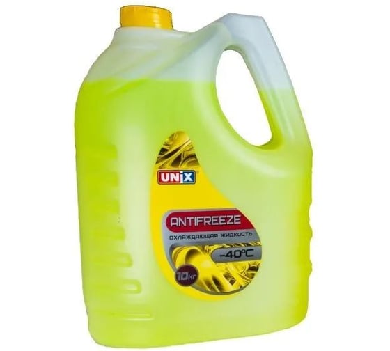 Изображение товара Антифриз Unix G12 желтый, канистра 10 кг 4603238
