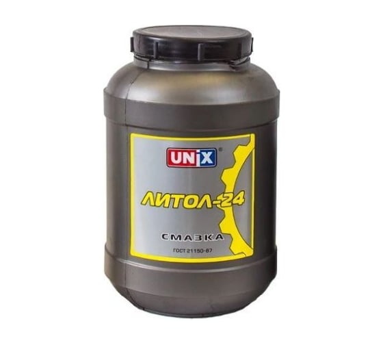 Изображение товара Пластичная смазка UNIX Литол-24, банка 0,8 кг 4602880