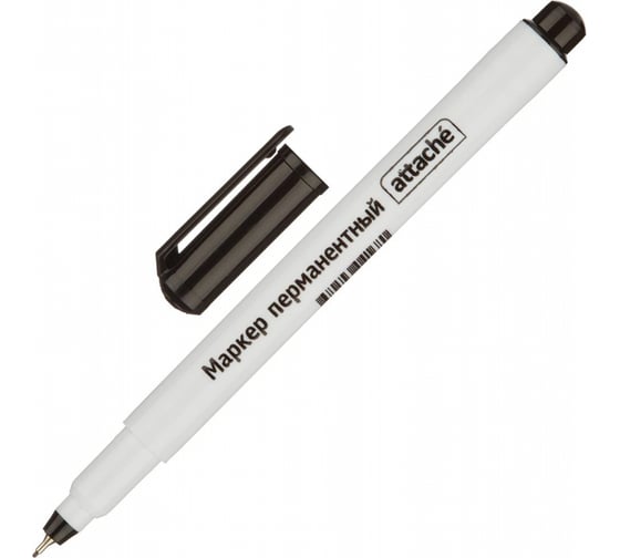 Изображение товара Перманентный маркер Attache чёрный 0.5 мм 954118