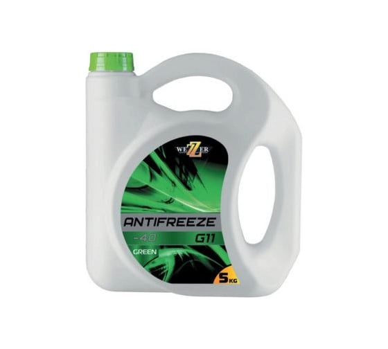 Изображение товара Антифриз Wezer G11 зеленый, канистра 5кг 4609841