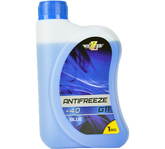 Изображение товара Антифриз Wezer G11 синий, канистра 1кг 4609124