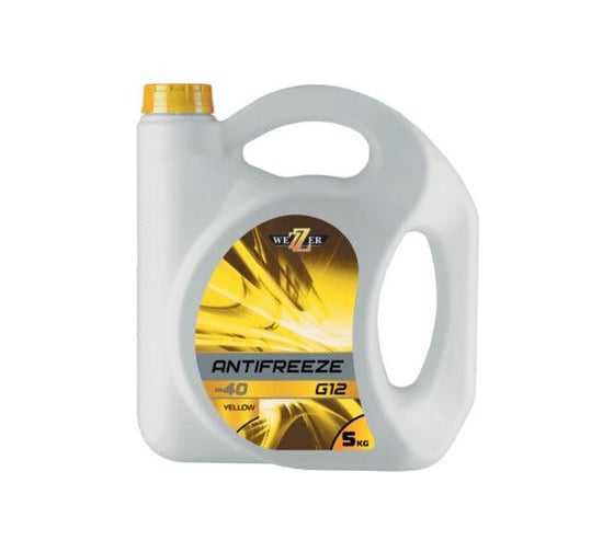 Изображение товара Антифриз Wezer G12 желтый, канистра 5кг 4636182