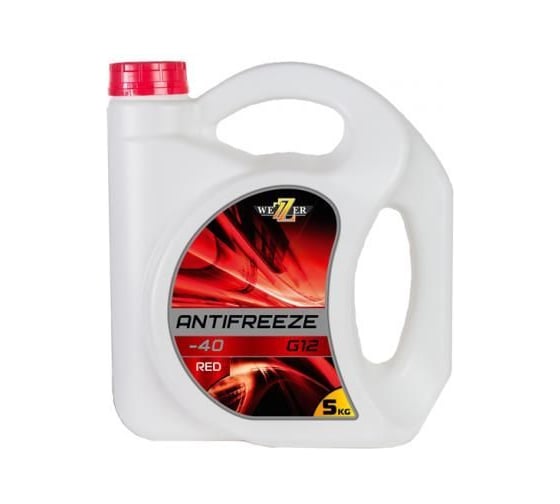 Изображение товара Антифриз Wezer G12 красный, канистра 5кг 4608868