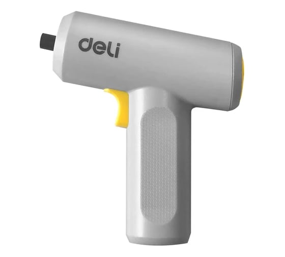 Изображение товара Отвертка аккумуляторная DELI DL-DP04-E3B1 (3,6В х 1,5Ач, 5Нм, 250 об/мин, набор бит 10 шт + удлинитель, Type-C, коробка) 167249