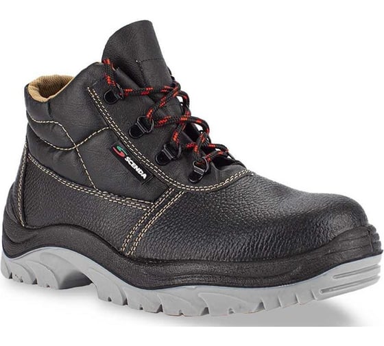 Изображение товара Ботинки кожаные SCENDA URSUS РЕДГРЕЙ ПУ/ТПУ, металлический подносок, р. 38 БОТ21341.22/38