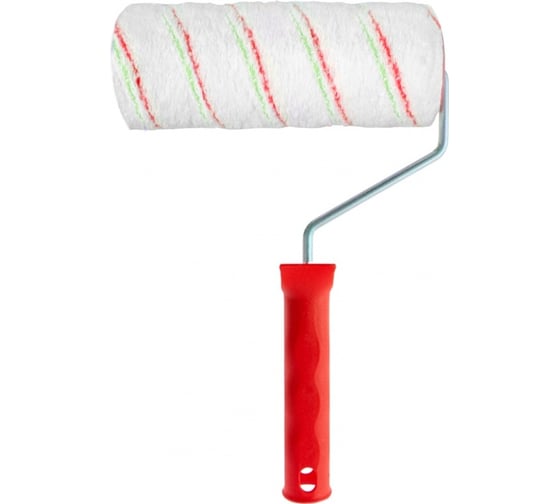 Изображение товара Сибртех Валик Эмали, 180 мм, ворс 12 мм, D - 48 мм, D ручки - 6 мм, полиамид, полиакрил 80196