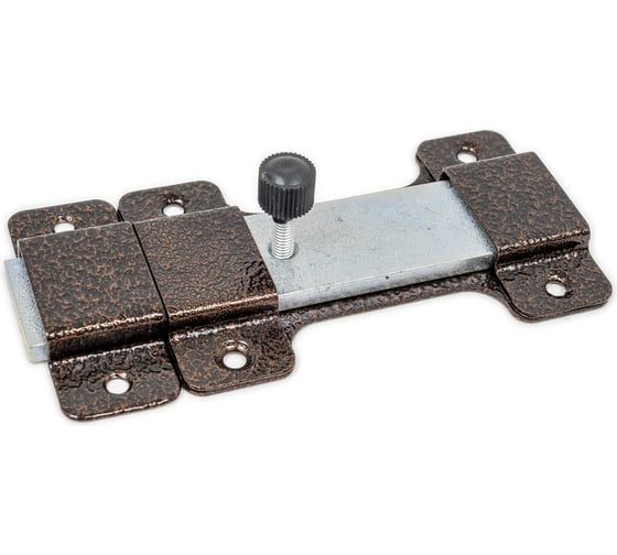 Изображение товара Накладная задвижка Tech-Krep ЗЩ 015 115х70 плоский ригель L154 медь 148364