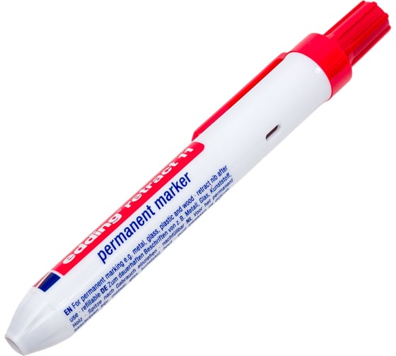 Изображение товара Автоматический перманентный маркер Edding retract 11/2 красный, 1.5-3 мм 1153874