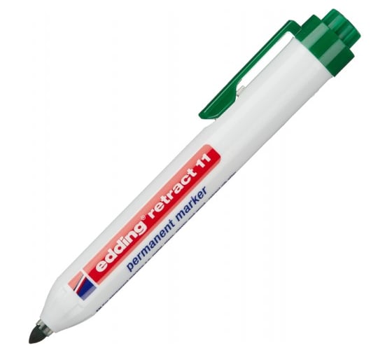 Изображение товара Автоматический перманентный маркер Edding retract 11/4 зелёный, 1.5-3 мм 1153876