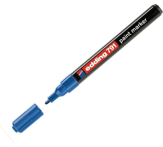 Изображение товара Лаковый маркер EDDING E-791/3 синий, 1-2 мм, пластиковый корпус 537626