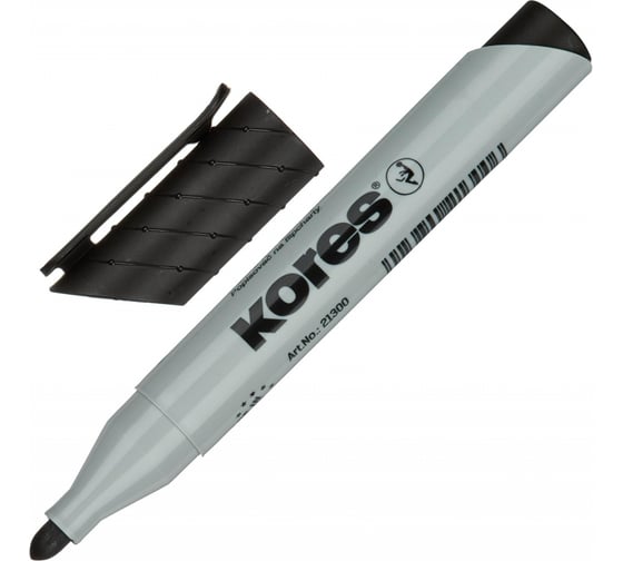 Изображение товара Маркер по бумаге 12 шт в упаковке Kores XF1 флипчарт чёрный 21300 738384