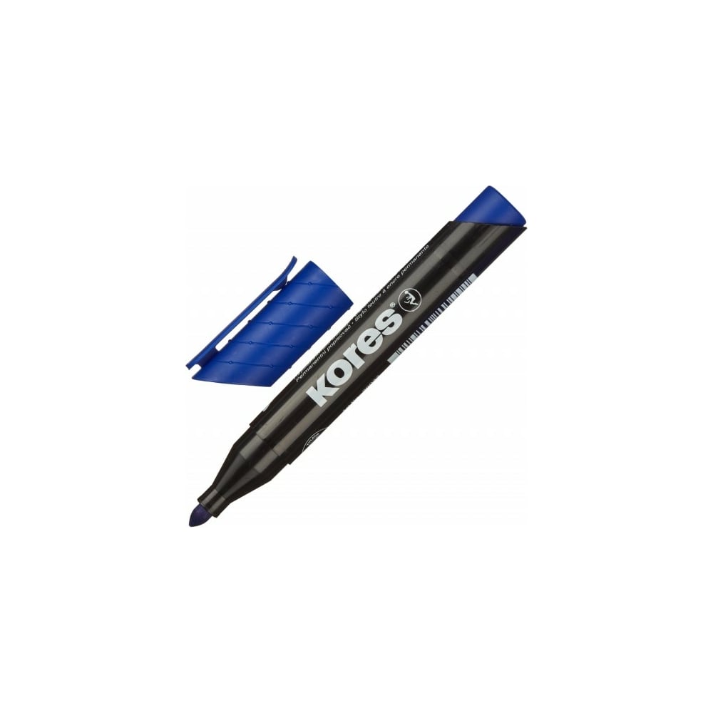 Перманентный маркер Kores маркер crown перманентный синий 3мм cpm 800с