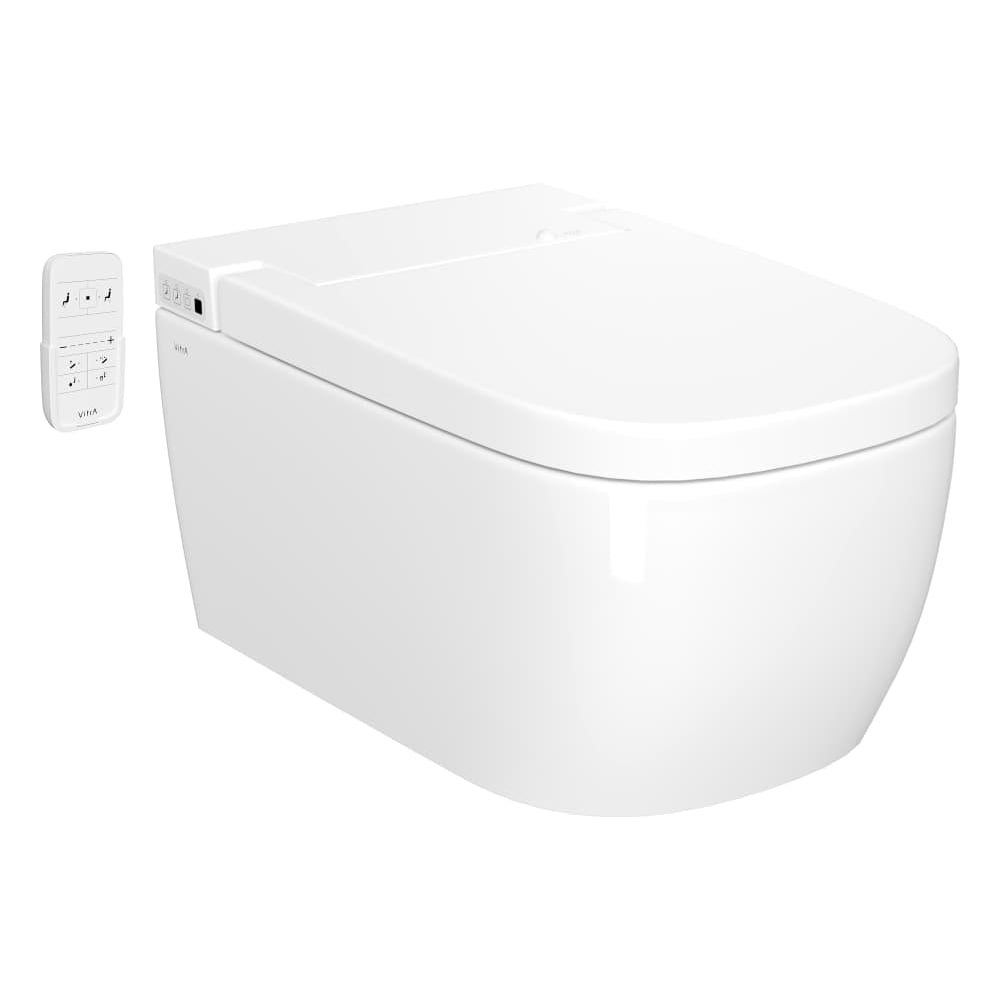 Изображение товара Интеллектуальный подвесной унитаз VITRA V-Care Basic 5674B003-6193 Изображение товара Интеллектуальный подвесной унитаз VITRA V-Care Basic 5674B003-6193