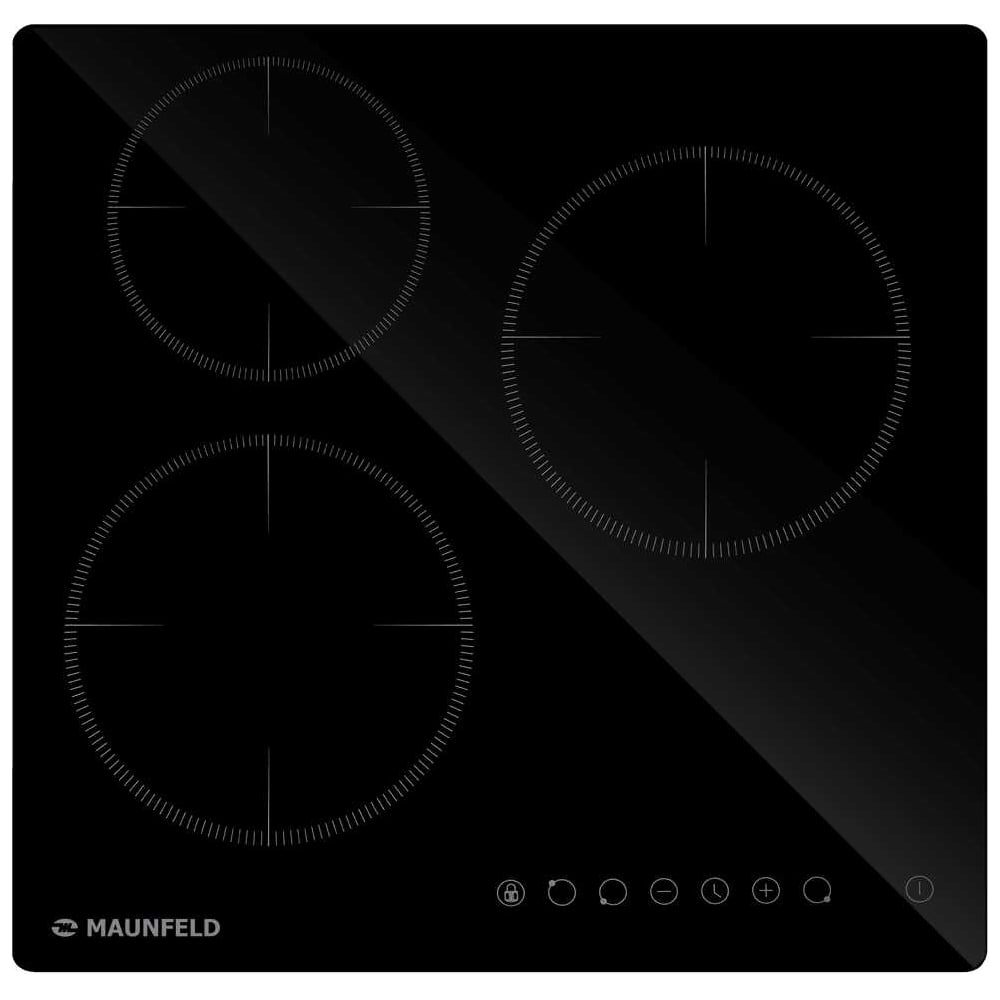 Изображение товара Электрическая варочная панель MAUNFELD AVCE453BK 3 конфорки стеклокерамика