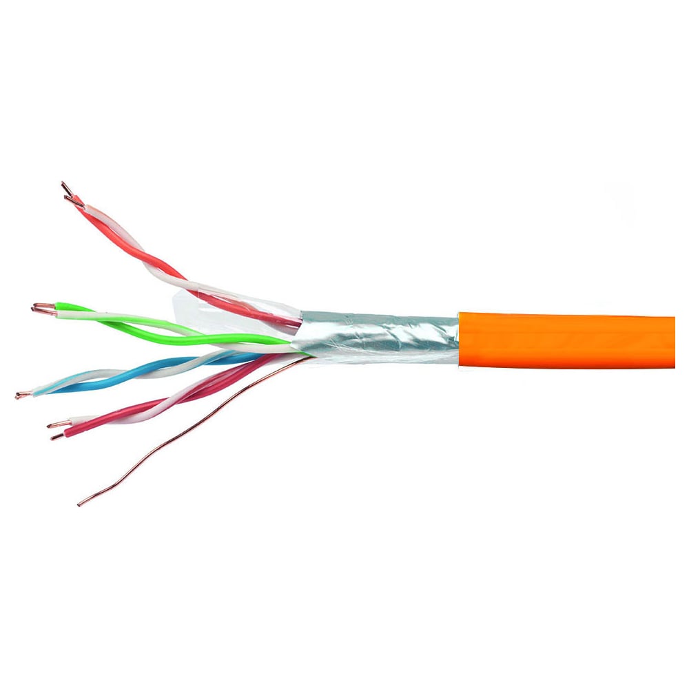 Изображение товара Кабель сетевой FTP-LSZH 4x2x0.51 кат. 5e, 305м, оранжевый, кабель Cablexpert