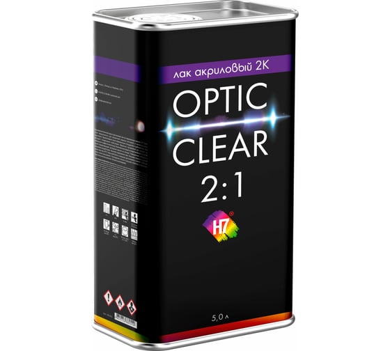 Изображение товара Лак акриловый H7 2K 2:1 Optic clear 5 л 382550