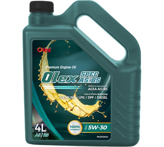 Изображение товара Масло моторное OLEX 4 л SPEC A5/B5 5W-30 PK0110944