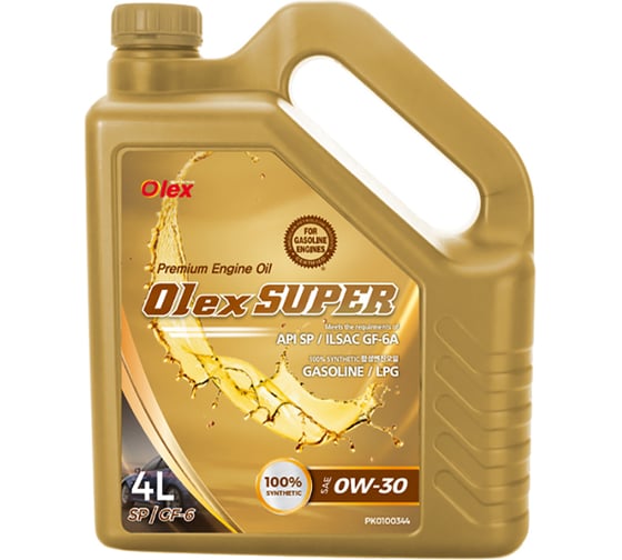 Изображение товара Масло моторное OLEX 4 л Super SP 0W-30 PK0100344
