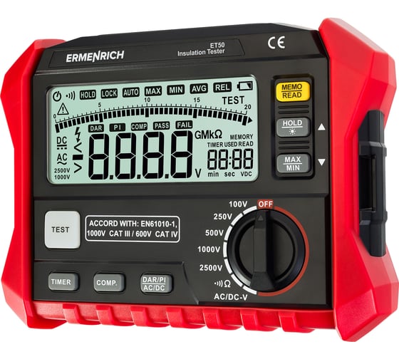 Изображение товара Тестер изоляции Ermenrich (Эрменрих) Ping ET50 2962
